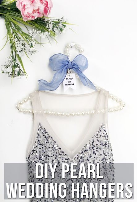 DIY Hangers for bridesmaids