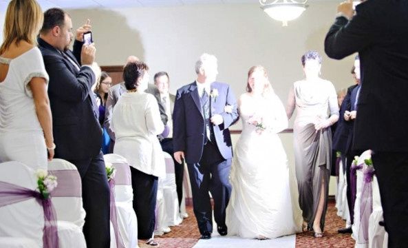 "Unplugged" wedding ceremony