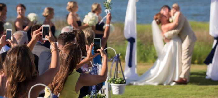 "Unplugged" wedding ceremony