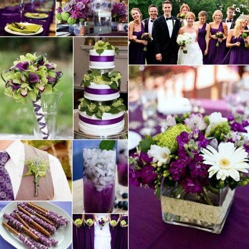 Any Purple and green weddings? Show me your pictures.