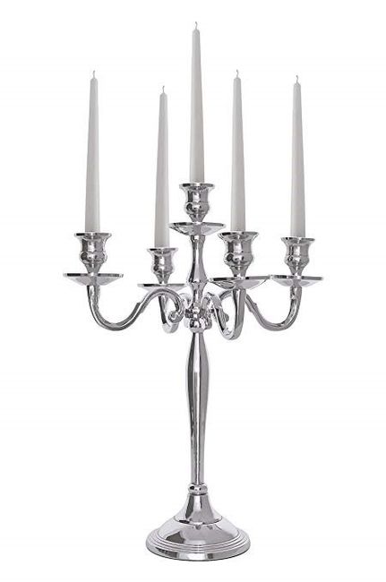 silver candel holder