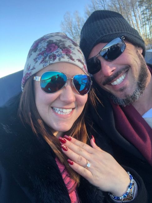 Who was the first person you shared the engagement news with? 1