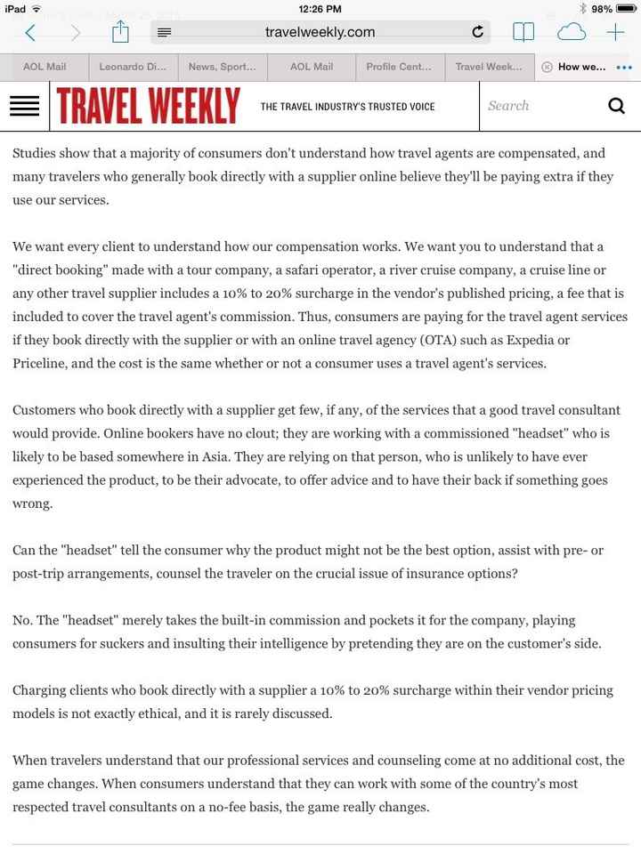 Travel agent or DIY honeymoon?