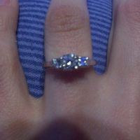 What makes a girl smile again? Dress and Rings:)
