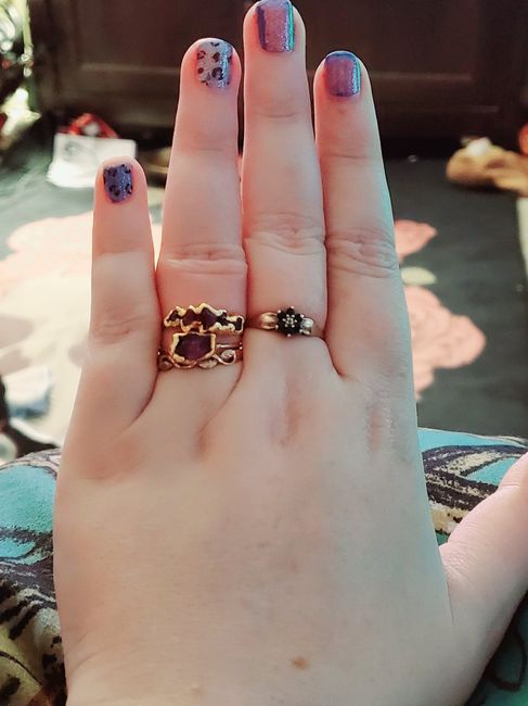 Unusual, Unique, Different, engagement and wedding sets or stacks - 1