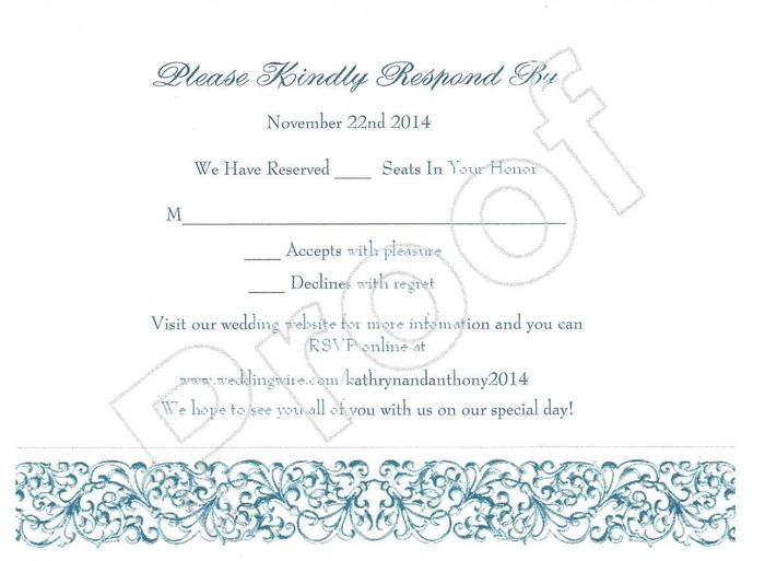 Does my RSVP violate any etiquette or common sense rules?