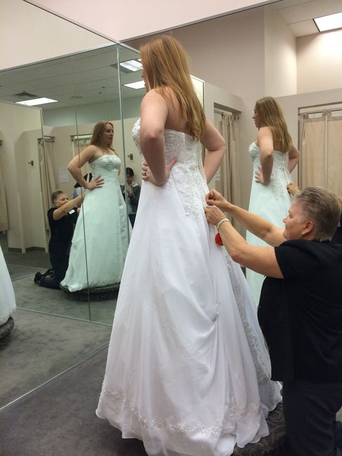 First dress fitting! And I'm an idiot!!! I was a ball of nerves