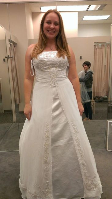 First dress fitting! And I'm an idiot!!! I was a ball of nerves