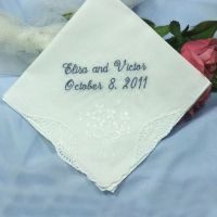 Special sayings for Mother of Bride and Father of Bride Hankies