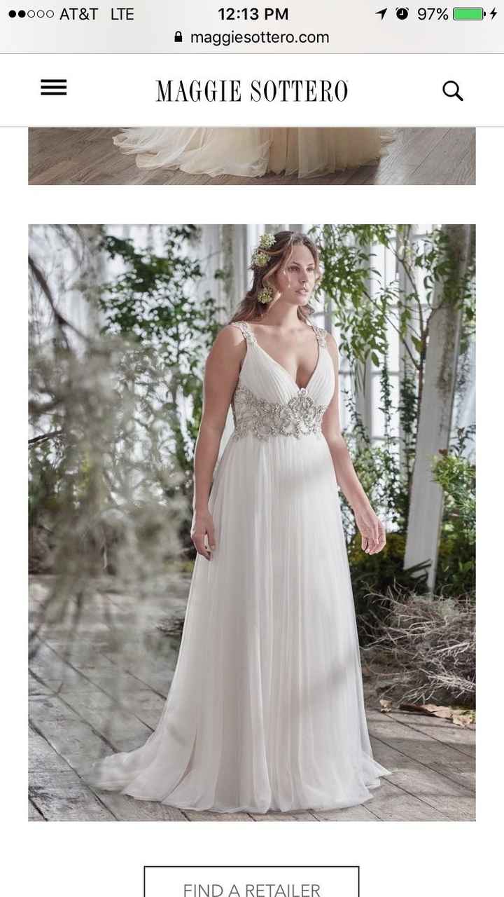 What was your least favorite wedding dress on you?