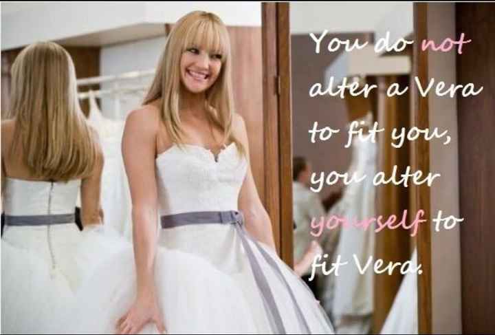 The dress fits you or you fit the dress?