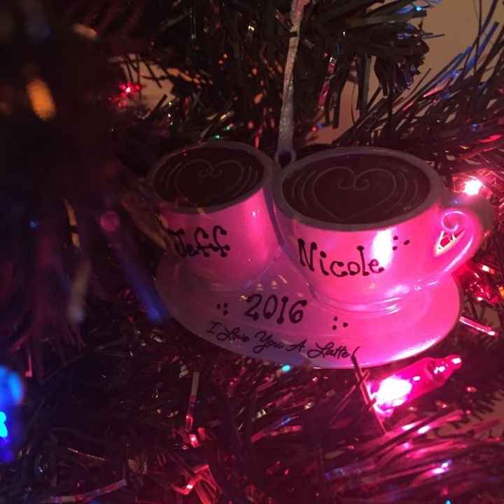 Engagement Christmas ornaments!