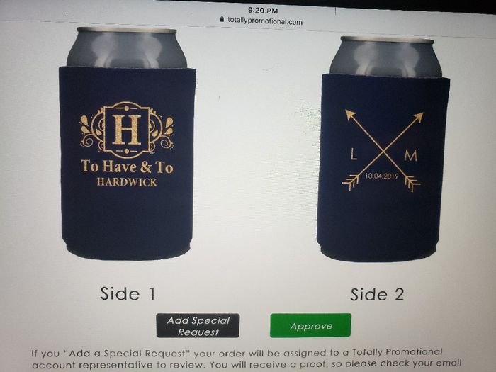 What are you doing for wedding favors? - 1