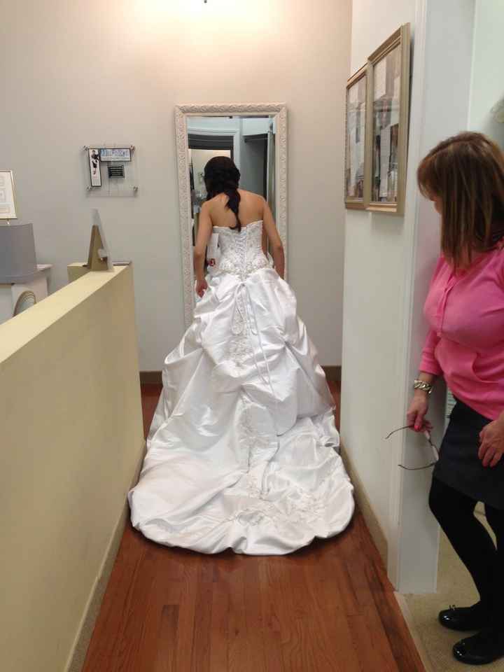 Wedding gown fitting