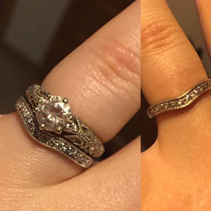 My wedding band came back from the jeweler!!