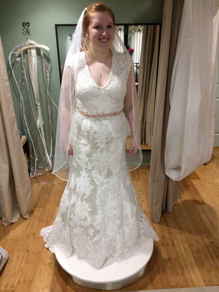 Got my dress altered and I am loving it!!