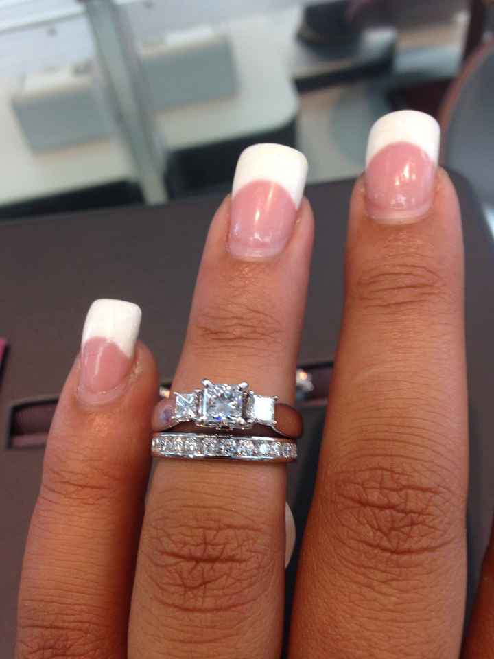 What kind of wedding band for a 3 stone engagement ring?