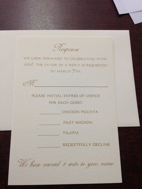 SHOW ME YOUR : Wedding Invitations / RSVP Cards!