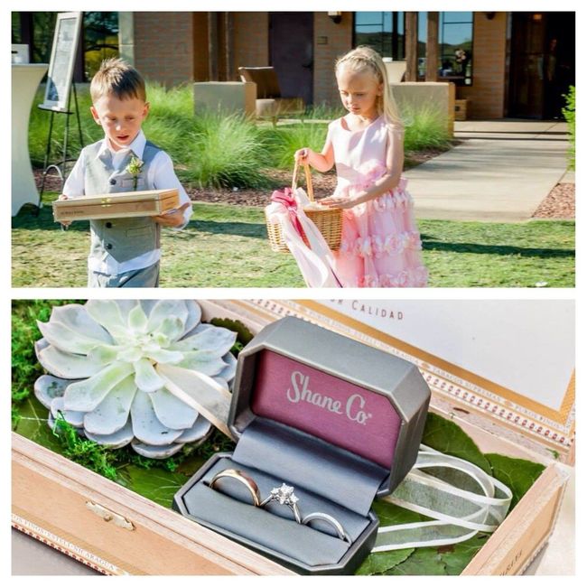 So how are your rings getting down the aisle?