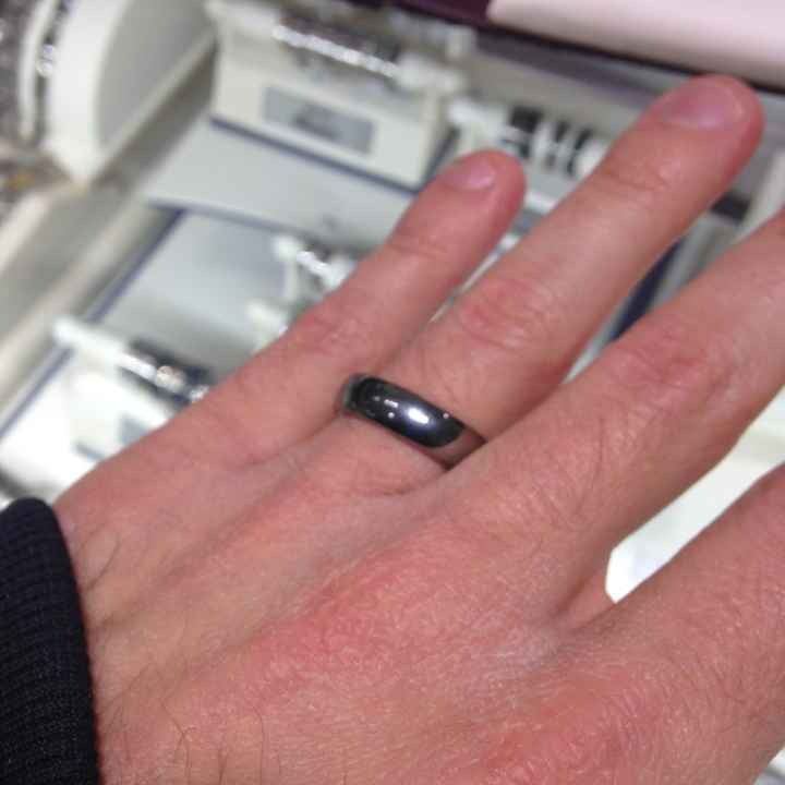 Show us your man's wedding band.