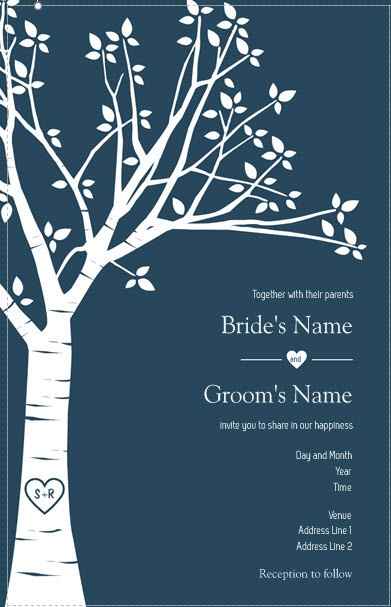 ISO Modern wedding Invite with no flowers or cursive