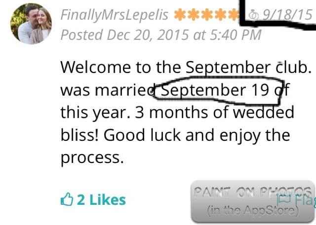 Wedding date off by a day
