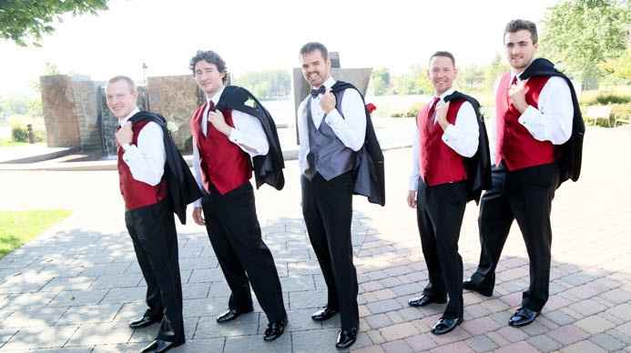 Would this look weird for groom and groomsmen?