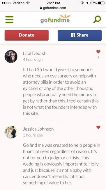 Check out this wedding gofundme page - WTF Wednesday is right!