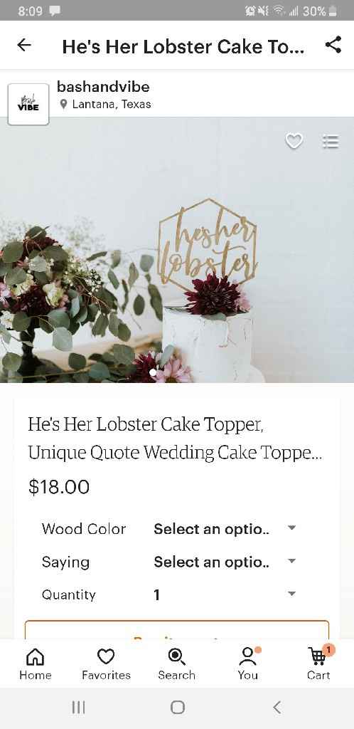 Cake topper: yes or no? - 1