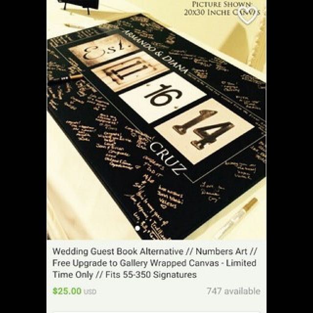 Where'd you find your non-traditional guestbook?