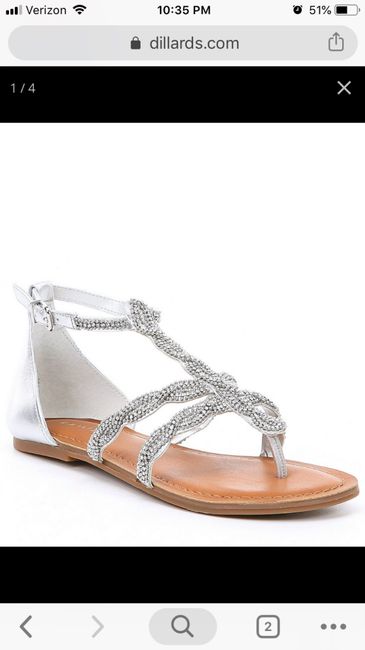 Bridal flat sandals 2