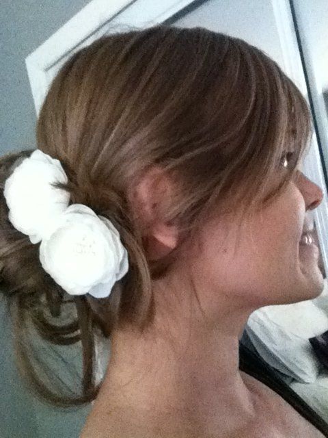 my hair flowers came in! :) *pics