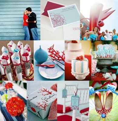 A Aqua and Chocolate Brown Wedding