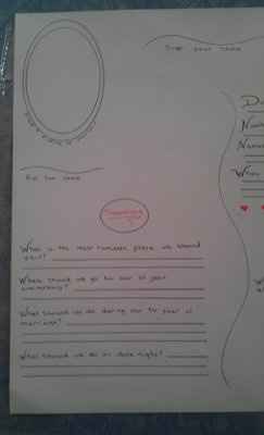 1st page done of the DIY guestbook