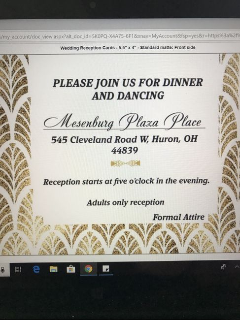 Invitation proof reading? - 2