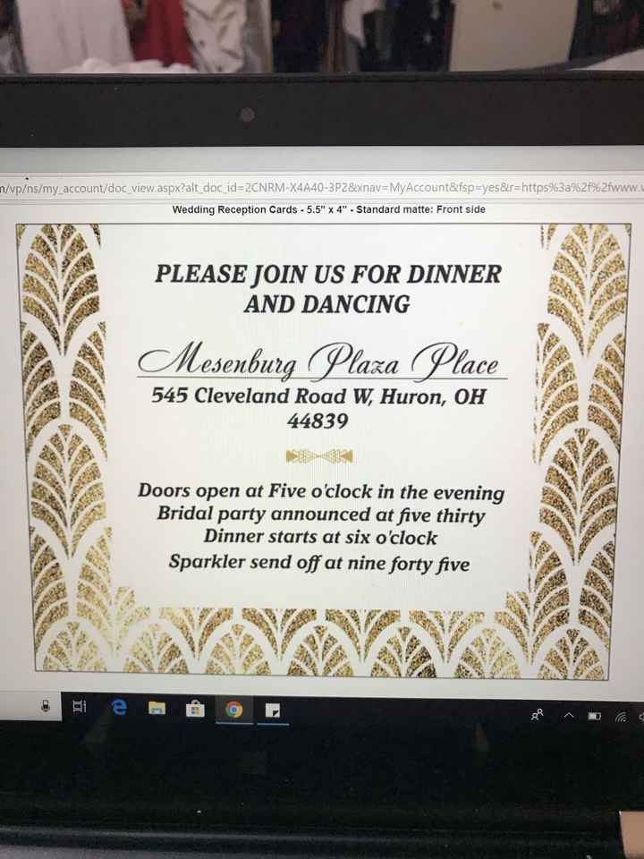 Invitations proof reading? - 2