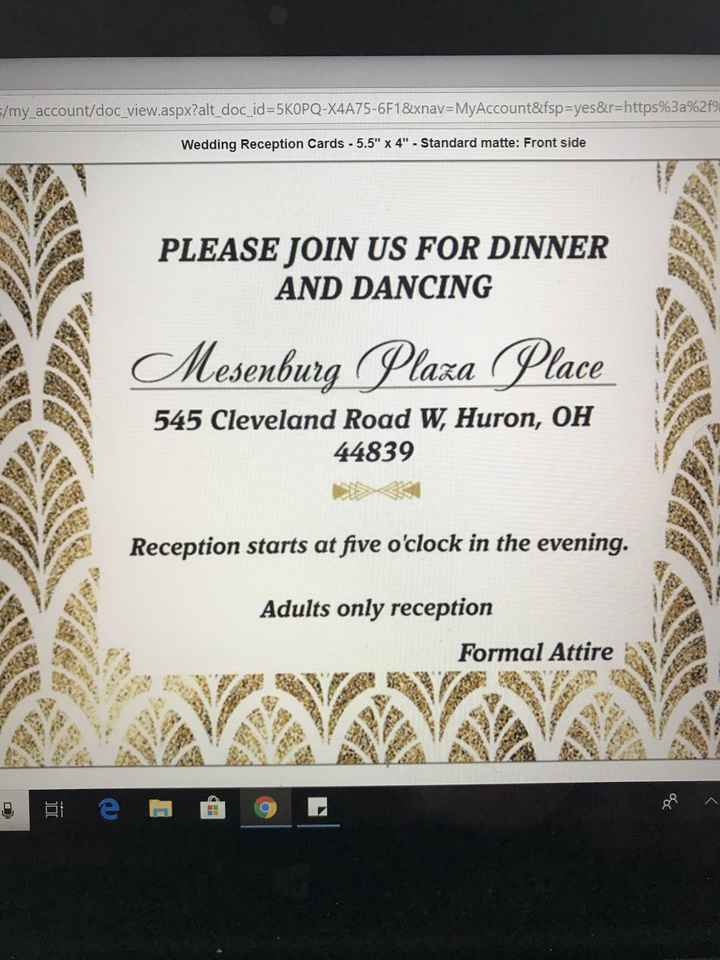 Invitation proof reading? - 2