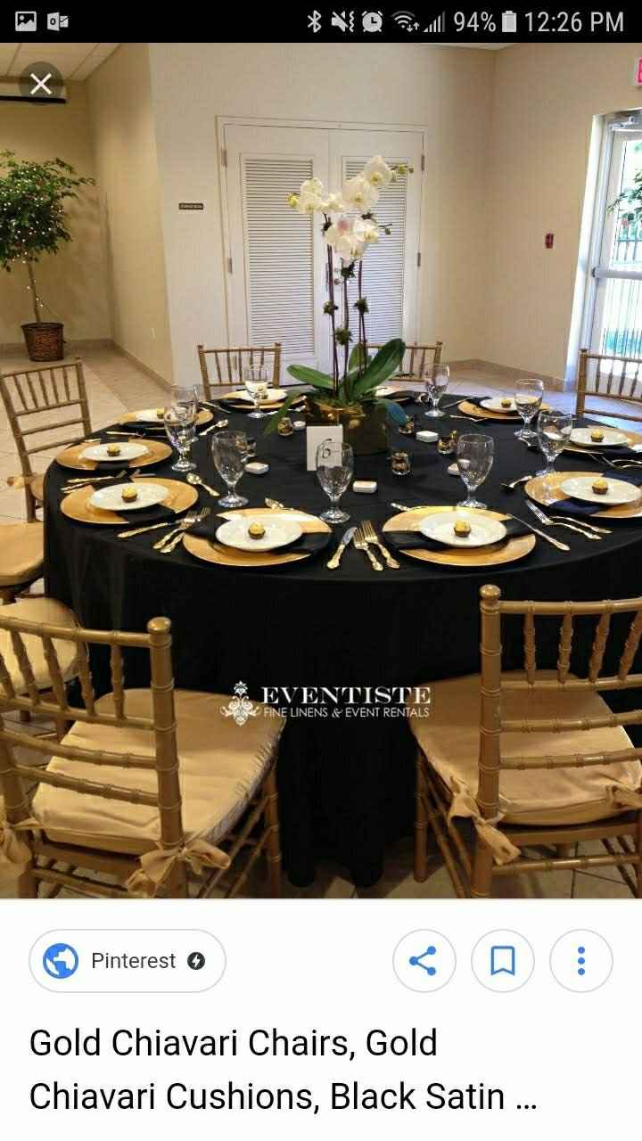 Black, White and Gold Wedding - 2