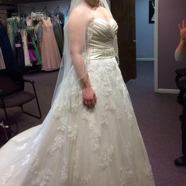 Let's show off our dresses.