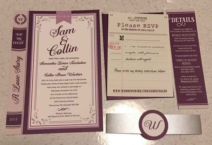 What do your wedding invitations look like?