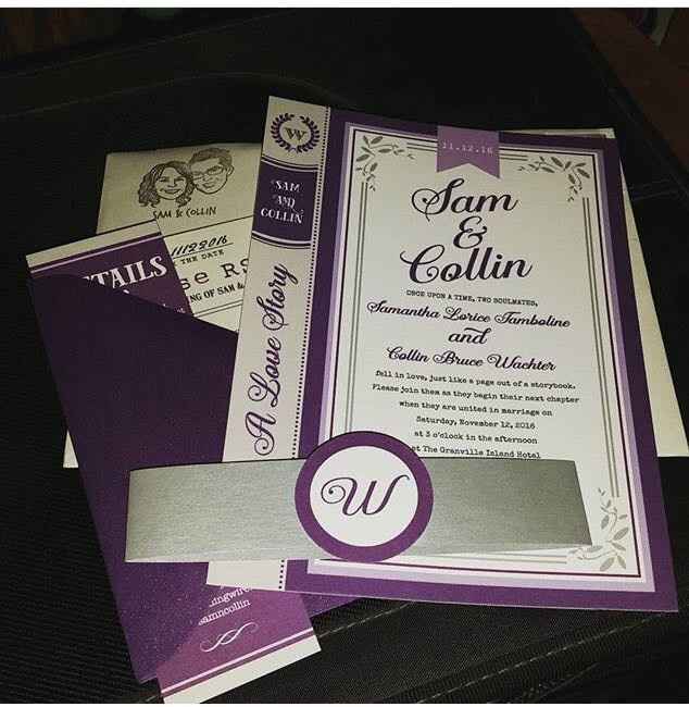 Got the invitations in the mail