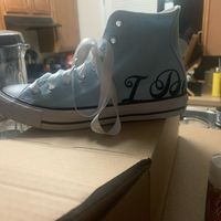 Wedding dress with converses - 1