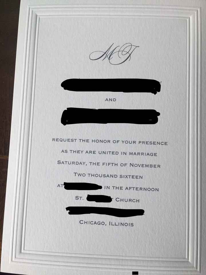 Show me your invitations!