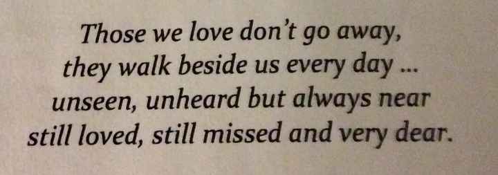 Remembering our lost