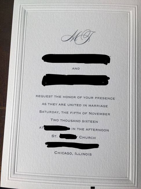 Show me your invitations!
