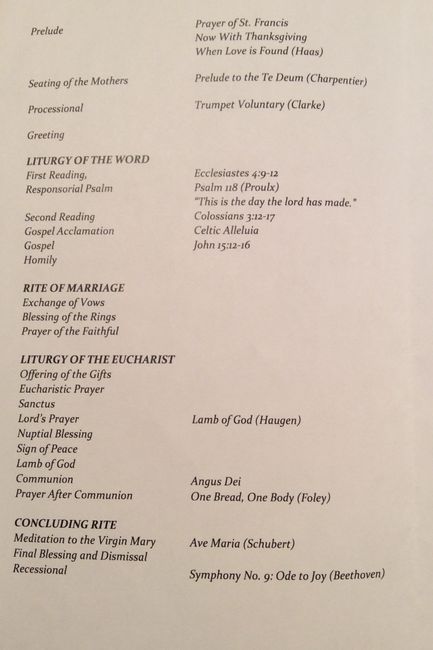 Ceremony Songs