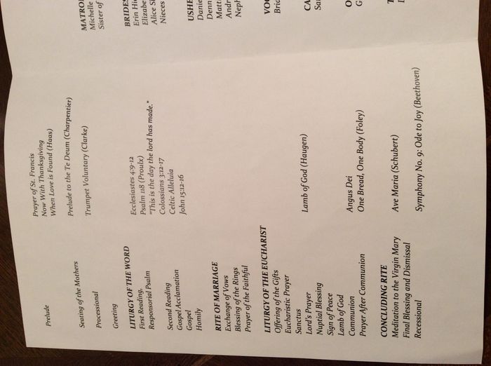 Any Catholic brides or grooms out there--looking for music suggestions!