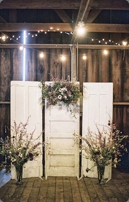 Ideas on how to hide an ugly pole at our ceremony location?? 2