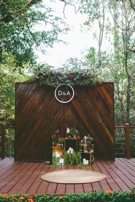 Ideas on how to hide an ugly pole at our ceremony location?? 3