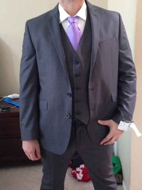 Let's see what those handsome men are wearing.